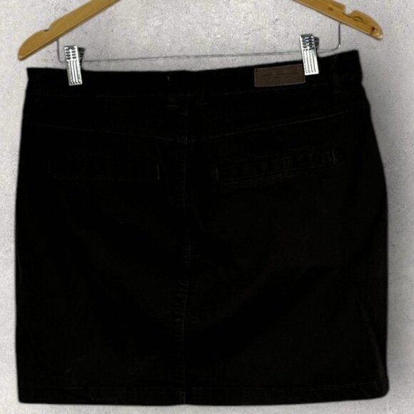 H&M Brown Mini Skirt Womens Size 10 Stretch Zipper Fly Bohemian Pockets Boho - Picture 15 of 15